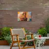 Portret - Sieraden - Schilderachtig Tuinposter op houten frame 2 cm dik klein -sfeer3