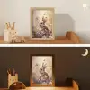 Konijntje - Bruin - Bloemen - Vlinders Light Box met kabel klein -sfeer3_kind