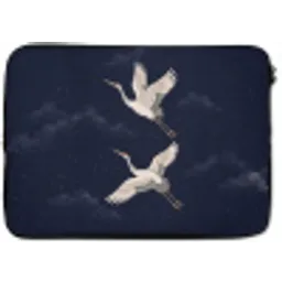 Kraanvogels - Nachthemel - Blauw laptophoes neopreen klein -zkaufland3dotto