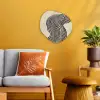 Golvend - Lijnen - Abstract - Silhouet Wandcirkel Organisch Forex 3mm klein -sfeer4