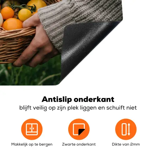 Veld - Groenten - Biologisch - Oogst Inductie beschermer vinyl 3mm klein -zzzzzzz-td-onderkant