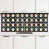 Abstract - Retro - Kleurrijk keuken achterwand 2 middel 871 -3d