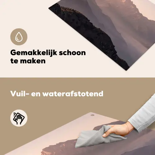 Panorama - Landschap - Bergen Inductie beschemer met haakjes klein -ky-schoon-nl