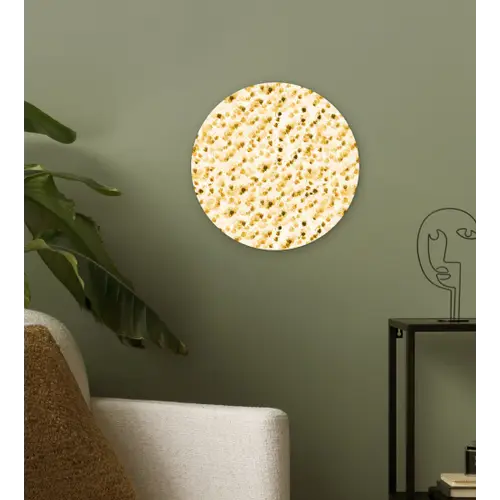Olie - Verf - Texturen - Beige Wandcirkel plexiglas klein 852 -sfeer3
