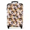Driedubbele hartenlaag NBS - Handbagage koffer - Kinderen Unisex middel -productfoto_recht