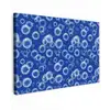 Bubbels - Patroon - Blauw canvas 2cm klein -z3d