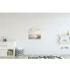 Kustlijn - Strand - Oceaan textielposter latten blank klein -kinderkamer