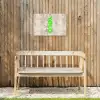 YOLO - Groen - Neon - Slangenprnt Tuinposter op houten frame 2 cm dik klein -sfeer4