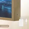 Vliegtuig - Blauw - Futuristisch Light Box met batterij (Wandlamp kind) middel -USP_websiteoplaadbaarNL