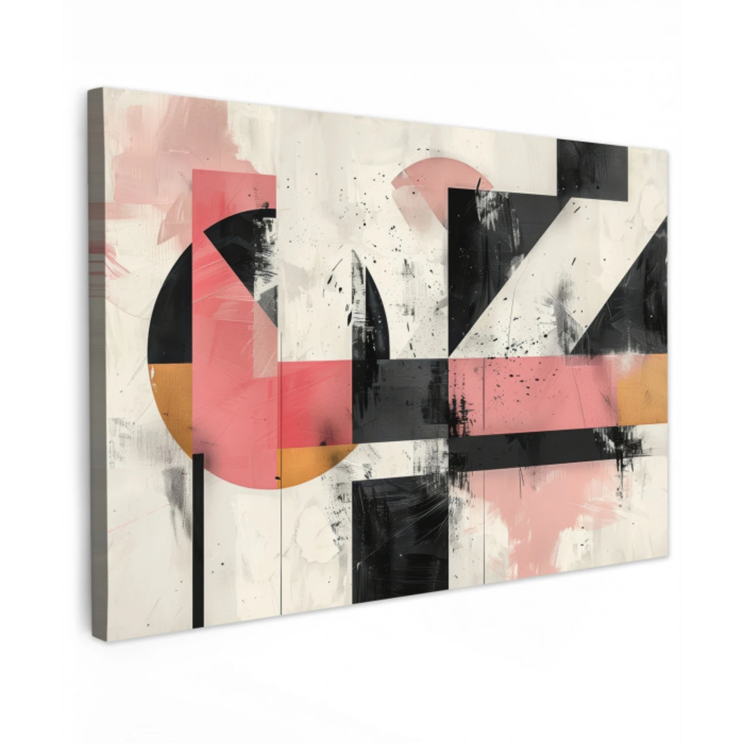 Roze - Abstract - Aesthetic - Modern - Vormen canvas 2cm klein -z3d