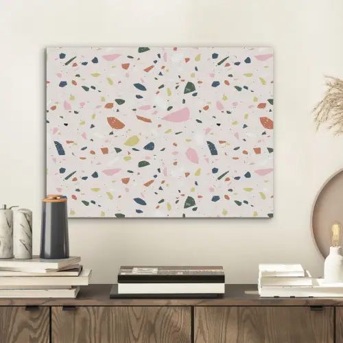 Terrazzo - Patroon - Kleurrijk PET vilt klein 837 -sfeer1