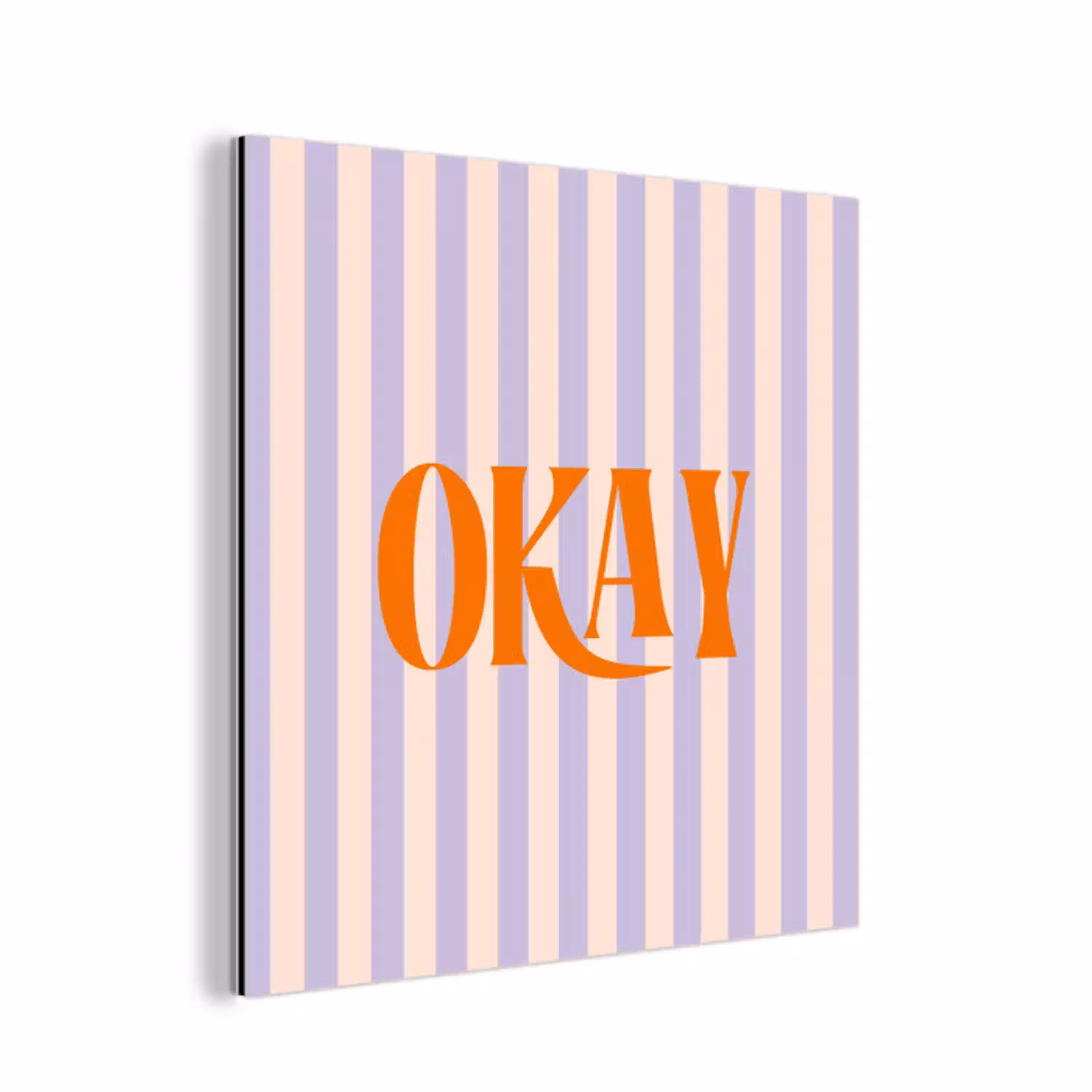 Lila - Oranje - Strepen - Okay aluminium wit klein -3d