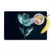 Bladeren - Bloem - Glazen - Donkerblauw Placemat vinyl groot -zzzproduct_Kitchenyeah-website