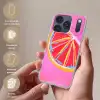 Grapefruit - Geschilderd - Roze - Strepen Telefoonhoesje iPhone 17 Pro klein -sfeer3_NL