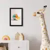 Disco - Discobal - Meloen - Pastel fotolijst zwart zonder passe partout klein -usfeer4_kinderkamer