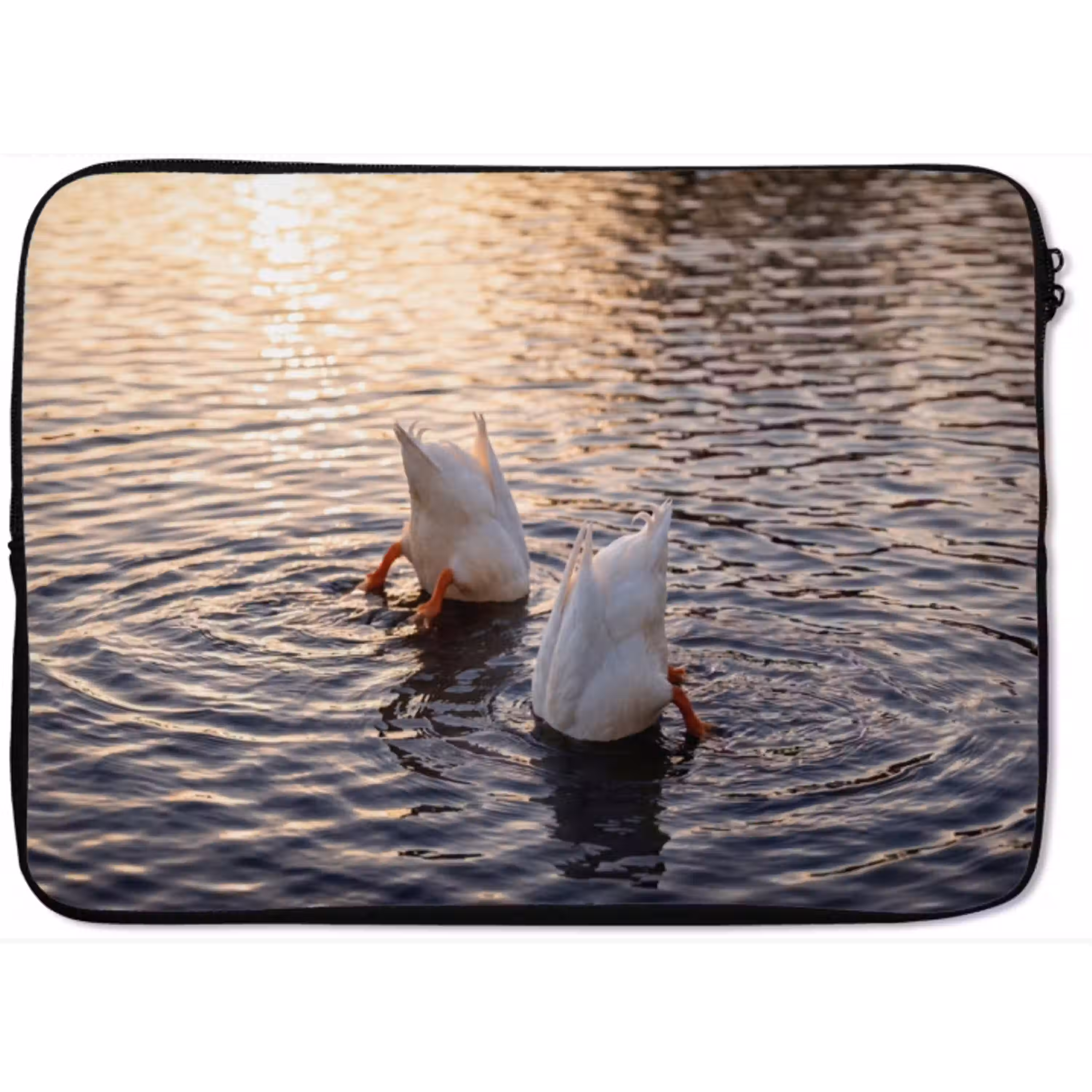 Eenden - Water - Natuur laptophoes neopreen klein -zkaufland3dotto