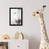 Bamboestammen - Water - Minimalistisch - Wit fotolijst zwart zonder passe partout klein -usfeer4_kinderkamer