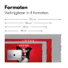 Hond - Hartjesbril - Loveyou - Rood Muismat XXL klein -sfeer5