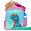 Dino - Zonnebril - Blauw Kinderrugzak - Roze middel -inhoud_UK