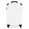 Grafisch - Patroon - Modern - Stippen NBS - Handbagage koffer - Kinderen Unisex middel 644 -productfoto_recht