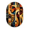 Figuren - Abstract - Symbolen Wandcirkel Ovaal Forex klein -3d