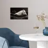 Paarden - Zwart - Wit - Kudde poster papier klein -sfeer3