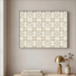 Tegel - Motief - Beige Textielframe zwart klein 947 -sfeer2