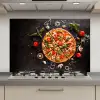 Pizza - Groente - Kruiden - Keuken - Industrieel keuken achterwand spatscherm klein -3d_website