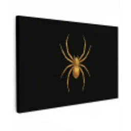 Spin - Goud - Minimalistisch - Poten Tuinposter op houten frame 2 cm dik klein -3d
