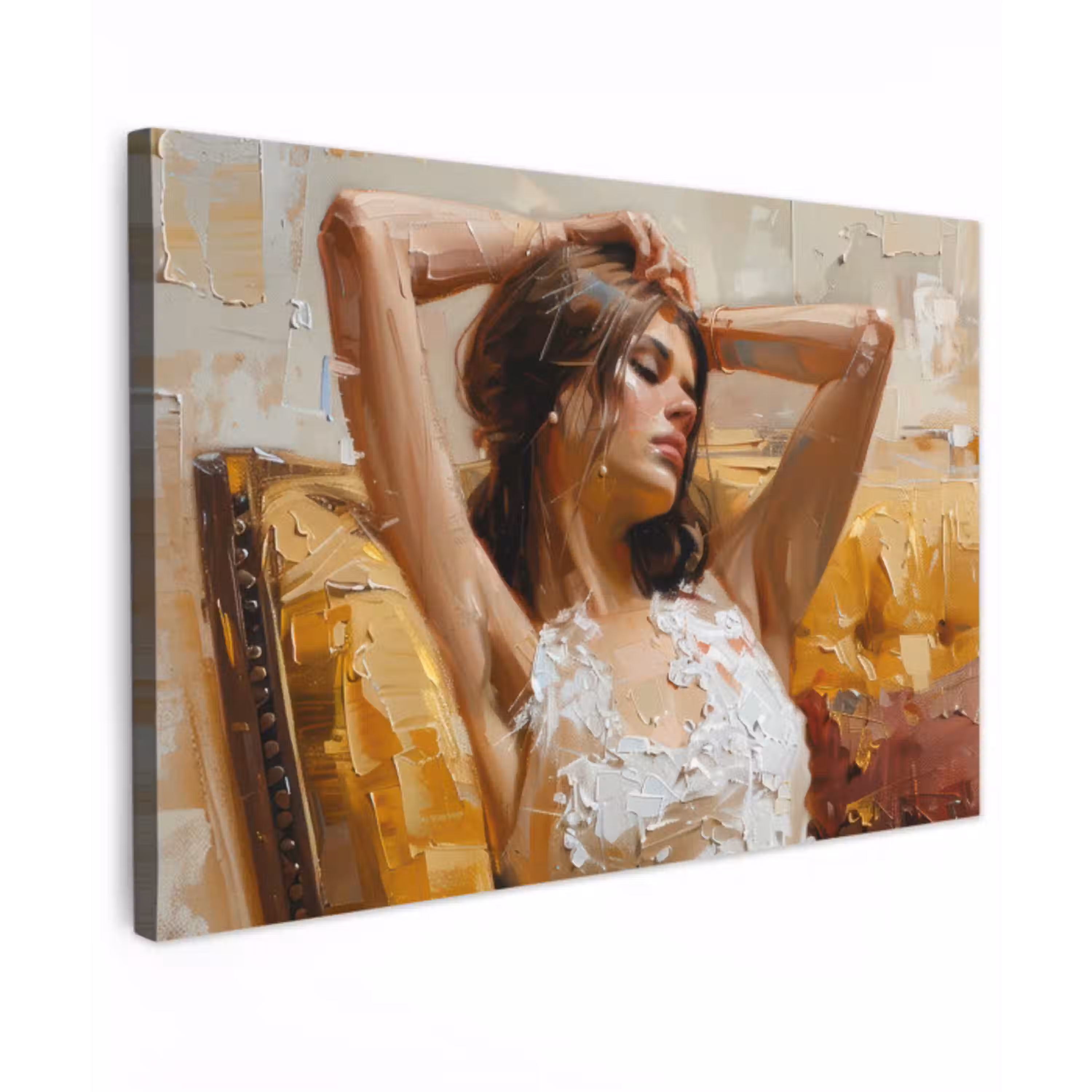 Vrouw - Kunst - Abstract - Modern canvas 2cm klein -z3d