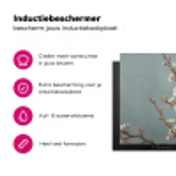 Botanisch - Stilleven - Blauw Inductie beschermer vinyl 3mm klein -wsfeer2_website