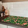 Groen - Rood - Kersen - Bladeren Inductie beschermer vinyl 3mm klein 276 -sfeer3