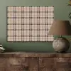Plaid - Patroon - Beige - Zwart PET vilt klein 837 -sfeer2