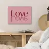 Love - Roze - Spiegeling PET vilt klein -sfeer3