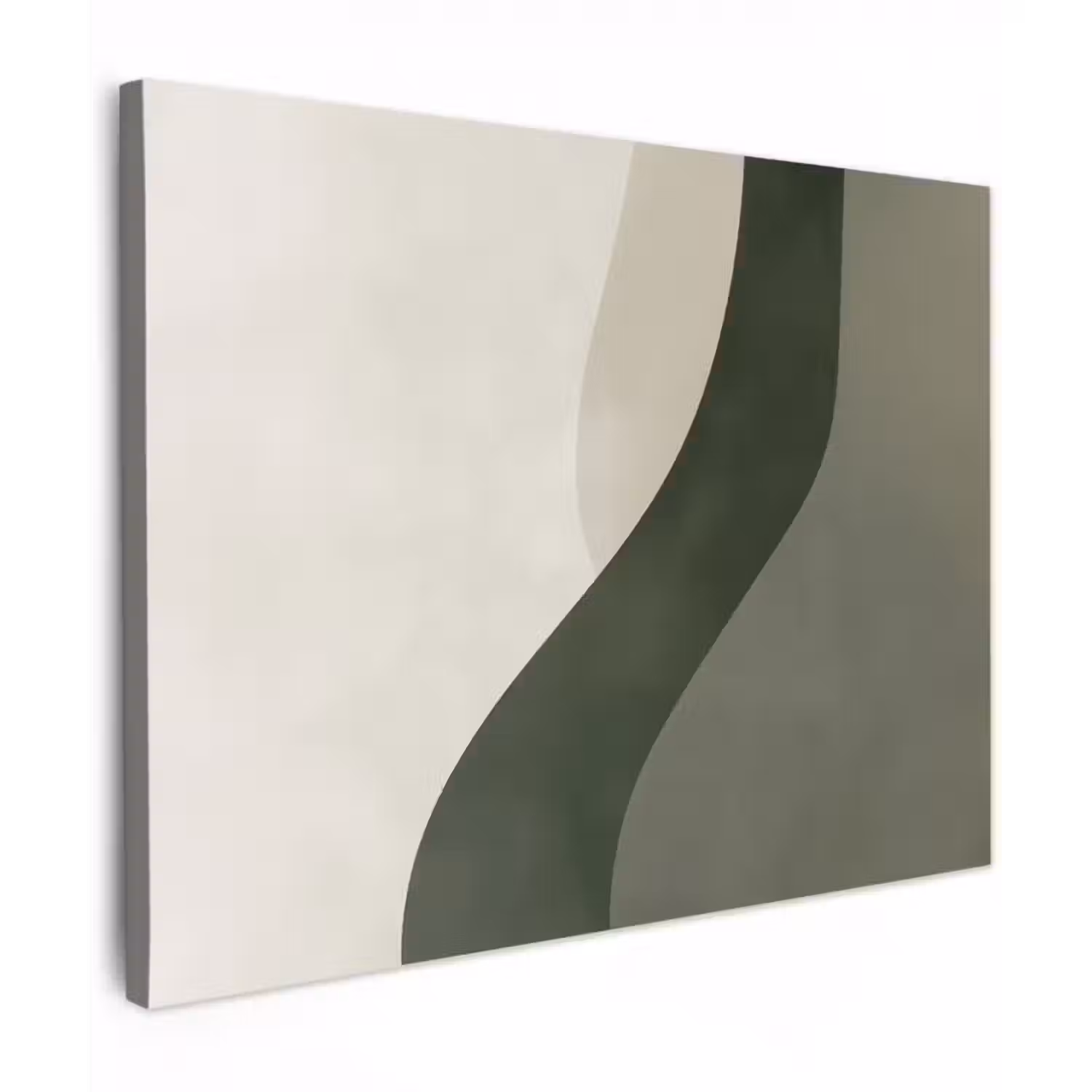Leinwandbild - Japandi - Grün - Abstrakt - Modern