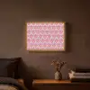 Patroon - Roze - Hartjes Light Box met batterij (Wandlamp) middel 907 -sfeer4