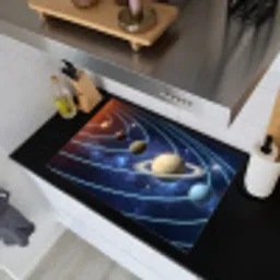 Ruimte - Zonnestelsel - Blauw Inductie beschemer met haakjes klein -sfeer1
