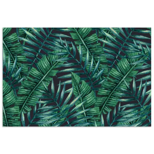 Jungle - Bladeren - Tropisch poster papier klein -3d
