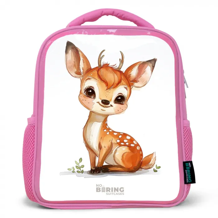 Baby hert Kinderrugzak - Roze middel -3d