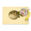 Stekels - Vis - Opgeblazen - Bruin Placemat vinyl groot -zzzproduct_Kitchenyeah-website