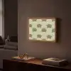 Bladeren - Structuur - Groen Light Box met batterij (Wandlamp) middel 907 -sfeer1