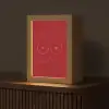 big heart small titties - Hart - Rood Light Box met kabel (Tafellamp) klein -z3d_website