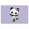 Dansende panda - Paars - Sierlijk - Kawaii Placemat vinyl groot -zzsfeer1_Kitchenyeah-website