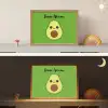 Avocado - Groen - Pit - Gezichtje Light Box met batterij (Wandlamp kind) middel -sfeer3_kind