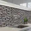 Bestraat - Robuust - Muur - Stenen keuken achterwand 2 middel 871 -3d_schuin