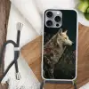 Wolf - Bloemen - Natuur Hoesje iPhone 16 Pro Max met koord klein -sfeer4