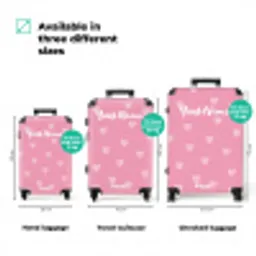 Hartjesritme NBS - Handbagage koffer - Kinderen Unisex middel zzzzzzVergelijking_3EN