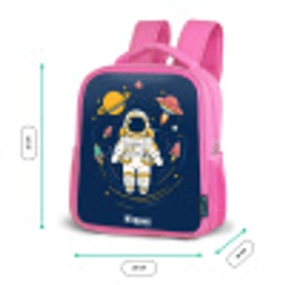 Astronaut - Planeet - Sterren - Raket Kinderrugzak - Roze middel -productfoto_formaten