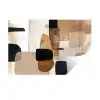Vlakken - Abstract - Zwart - Strepen Muursticker klein -3d