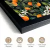 Sinaasappels - Bloesems - Bladeren - Tropisch fotolijst zwart zonder passe partout klein -sfeer2